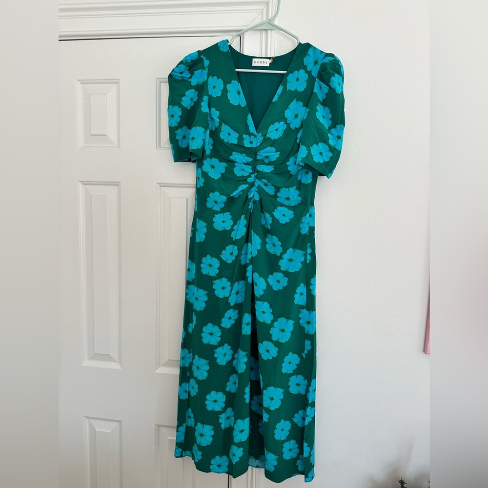 RHODE Maci Dress in Forest Bombay Bloom NWT SIZE 2
